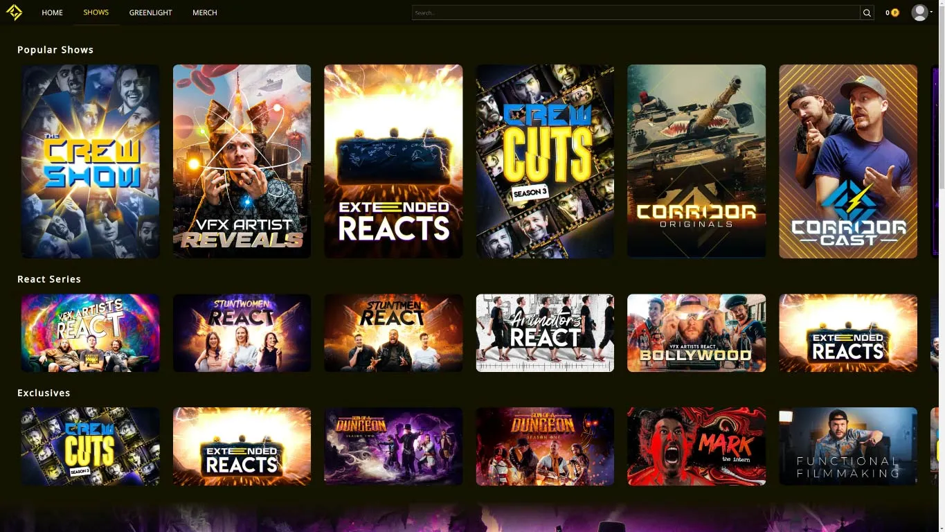 A custom-branded Protostream video platform on desktop